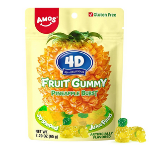 Amos 4D Gummies Pineapple Burst 6oz