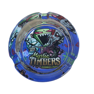 Glass Ashtray Mystic Timbers Design