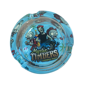 Glass Ashtray Mystic Timbers Design