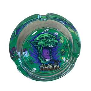 Glass Ashtray Mystic Timbers Design