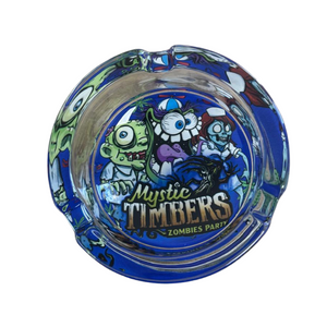 Glass Ashtray Mystic Timbers Design