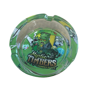 Glass Ashtray Mystic Timbers Design