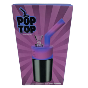 Pop Top by White Rhino Silicone Water Pipe Adapter Blue/Purple