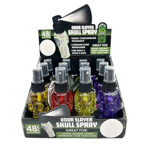 SmokeZilla Odor Skull Spray 12ct Assorted