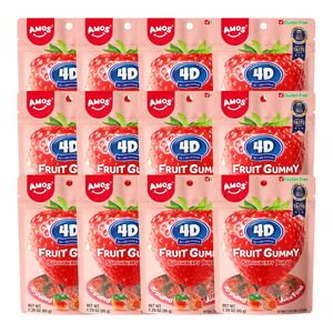 Amos 4D Gummies Strawberry Burst 6oz