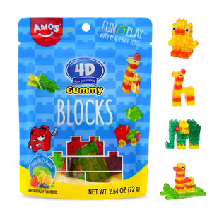 Amos 4D Gummies Blocks 7oz