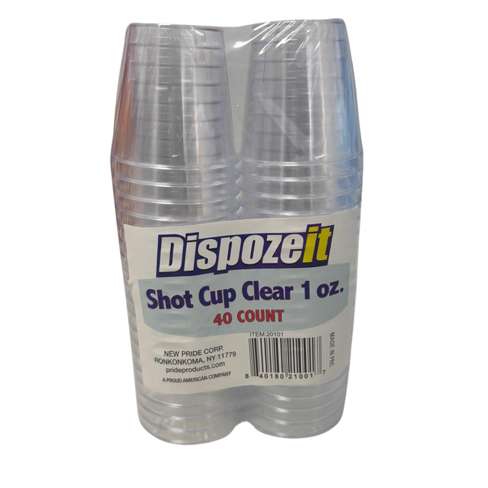 Plastic Shot Glasses 40ct