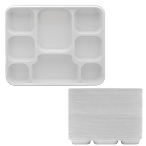 Plastic Plates 8 Sections 50pk