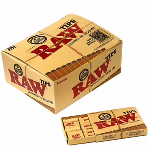 Raw Pre-Rolled Tips 20/Box 21Ct