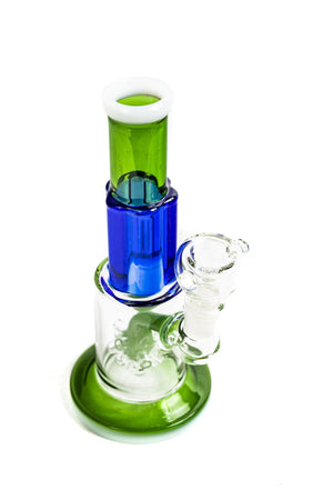 MULTI TUBE MULTI COLOR BALL PERC WATER PIPE / RIG - WITH 14M BOWL | 8 INCH