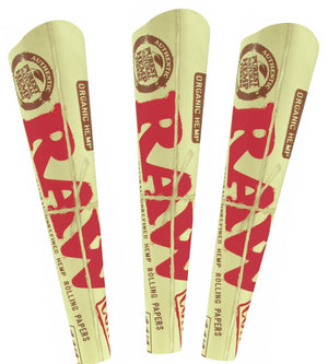 RAW ORGANIC PRE ROLLED 1 1/4 CONES