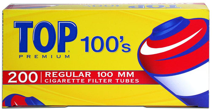 TOP PREMIUM CIGARETTE FILTER TUBES (1000 TUBES) RED (FULL FLAVOR) 100MM