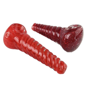 FULL COLOR SPIRAL CONE SPOON HAND PIPE | 3.25 INCH