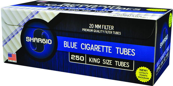 SHARGIO CIGARETTE FILTER TUBES 1000 TUBES BLUE (LIGHT) KING SIZE