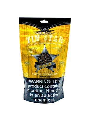 Tin Star Pipe Tobacco Gold 3oz