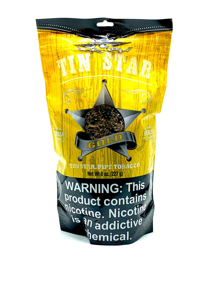 Tin Star Pipe Tobacco Gold 8oz