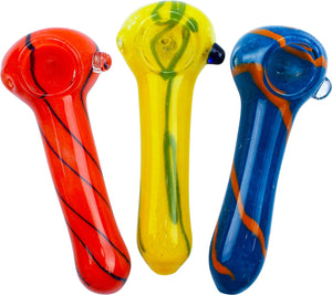 4.5" Colored Pipe w/ Lines - XQ147