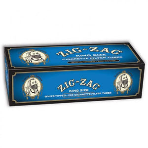 ZIG ZAG CIGARETTE FILTER TUBES 5 CARTONS OF 200 BLUE (LIGHT) KING SIZE