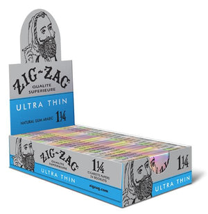ZIG ZAG ROLLING PAPERS 1 1/4 ULTRA THIN 24 BOOKS OF 32 LEAVES