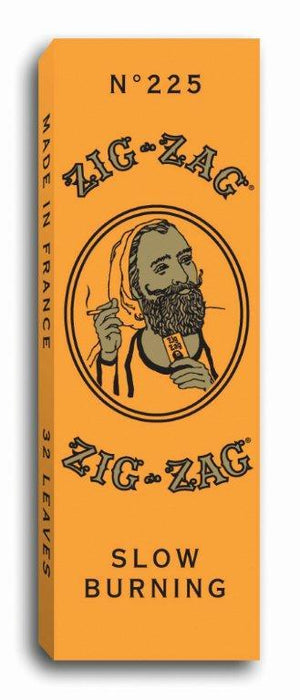 ZIG ZAG ROLLING PAPERS 1 1/4 GUMMED ORANGE 24 BOOKS OF 32 LEAVES