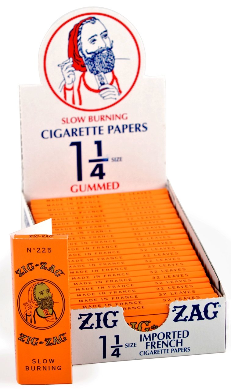  ZIG-ZAG Rolling Papers French Orange 1 1/4 (6 Booklets) :  Health & Household