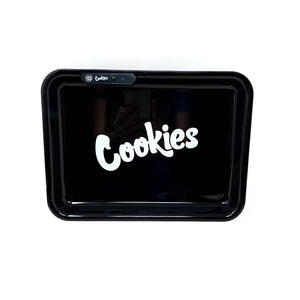 COOKIES MULTI COLOR LED GLOW ROLLING TRAY - BLACK