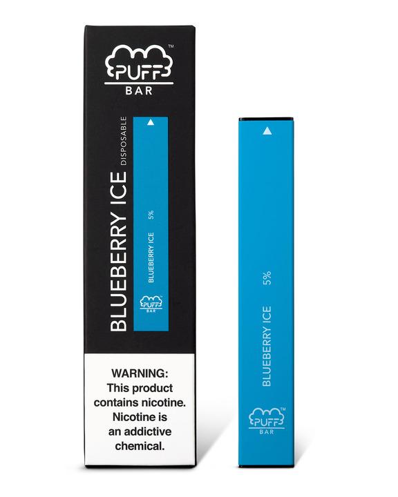 Buy PUFF BAR DISPOSABLE DEVICE BLUEBERRY ICE online 3.79 GCC