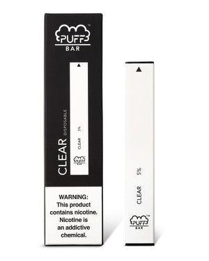PUFF BAR DISPOSABLE DEVICE CLEAR (MENTHOL ICE)