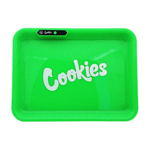 COOKIES MULTI COLOR LED GLOW ROLLING TRAY - GREEN