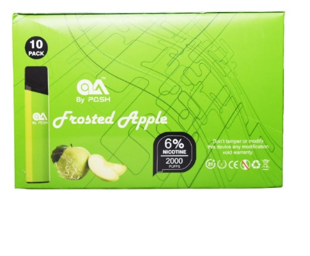 OLA BY POSH DISPOSABLE DEVICE 6% APPLE