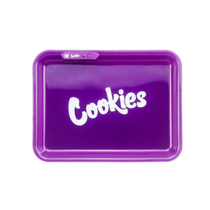 COOKIES MULTI COLOR LED GLOW ROLLING TRAY - PURPLE
