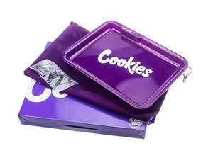 COOKIES MULTI COLOR LED GLOW ROLLING TRAY - PURPLE