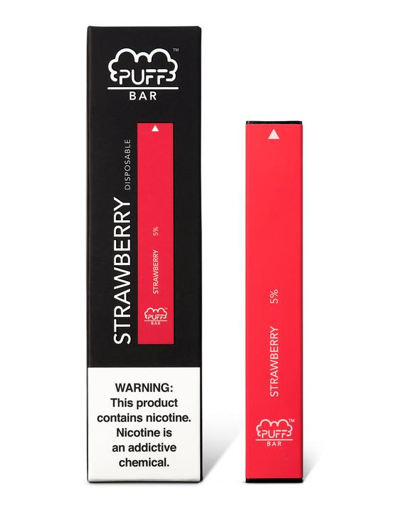 PUFF BAR DISPOSABLE DEVICE STRAWBERRY